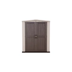 Keter Factor 6x6 Apex Beige Plastic Shed With Floor -Hozelock Shop keter factor 6x6 apex beige plastic shed with floor7290103664930 02c