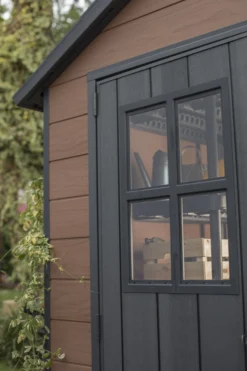 Keter Newton 7x11 Ft Apex Tongue & Groove Composite Shed With Floor -Hozelock Shop keter newton 7x11 ft apex tongue groove composite shed with floor7290112631688 38c bq