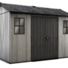 Keter Oakland Apex Tongue & Groove Grey Plastic Shed With Floor