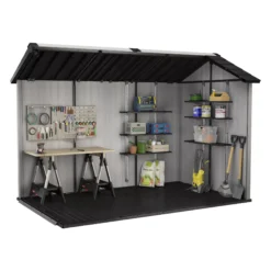 Keter Oakland Apex Tongue & Groove Grey Plastic Shed With Floor 17 Keter Oakland Apex Tongue & Groove Grey Plastic Shed With Floor -Hozelock Shop keter oakland apex tongue groove grey plastic shed with floor7290106934139 04t bq