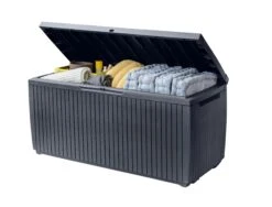Keter Springwood Plastic Garden Storage Box -Hozelock Shop keter springwood plastic garden storage box7290106930292 01i bq