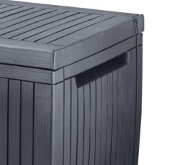 Keter Springwood Plastic Garden Storage Box -Hozelock Shop keter springwood plastic garden storage box7290106930292 37c bq