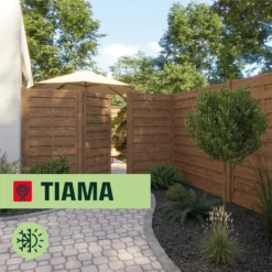 Klikstrom Tiama Pine Horizontal Slats Gate, (H)1.8m (W)0.9m 8 Klikstrom Tiama Pine Horizontal Slats Gate, (H)1.8m (W)0.9m -Hozelock Shop klikstrom tiama pine horizontal slats gate h 1 8m w 0 9m5059340668338 41i