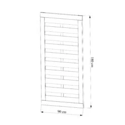 Klikstrom Tiama Pine Horizontal Slats Gate, (H)1.8m (W)0.9m 9 Klikstrom Tiama Pine Horizontal Slats Gate, (H)1.8m (W)0.9m -Hozelock Shop klikstrom tiama pine horizontal slats gate h 1 8m w 0 9m5059340668833 01t