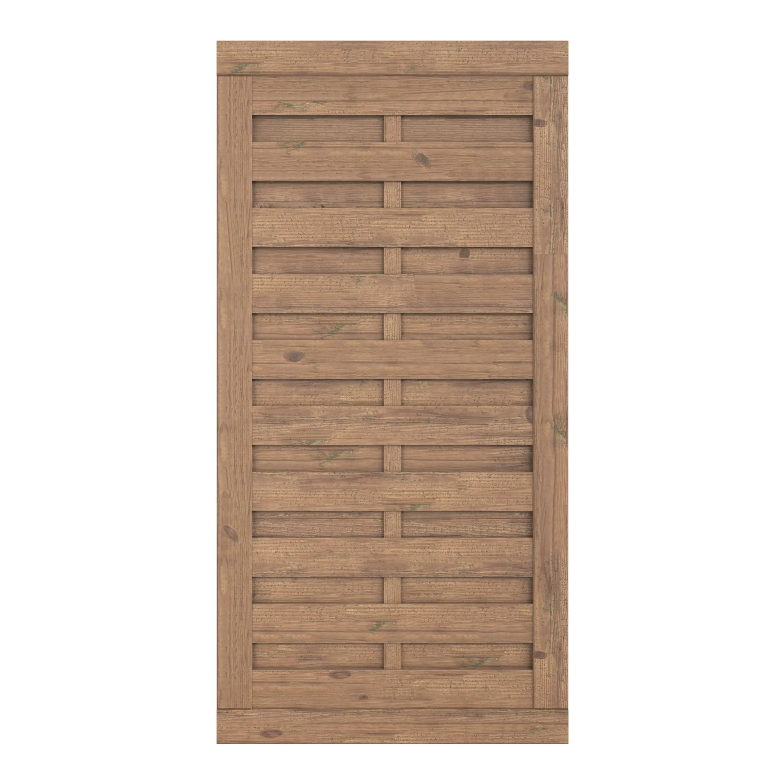 Klikstrom Tiama Pine Horizontal Slats Gate, (H)1.8m (W)0.9m 1 Klikstrom Tiama Pine Horizontal Slats Gate, (H)1.8m (W)0.9m