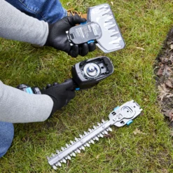 Mac Allister 18V 200mm MSC18-Li Cordless Pruner & Hedge Trimmer -Hozelock Shop mac allister 18v 200mm msc18 li cordless pruner hedge trimmer5063022106056 03i