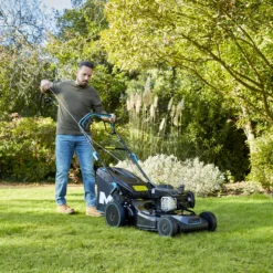 Mac Allister MLMP550SP46-M&S 140cc Petrol Rotary Lawnmower -Hozelock Shop mac allister mlmp550sp46 m s 140cc petrol rotary lawnmower5059340124506 01i