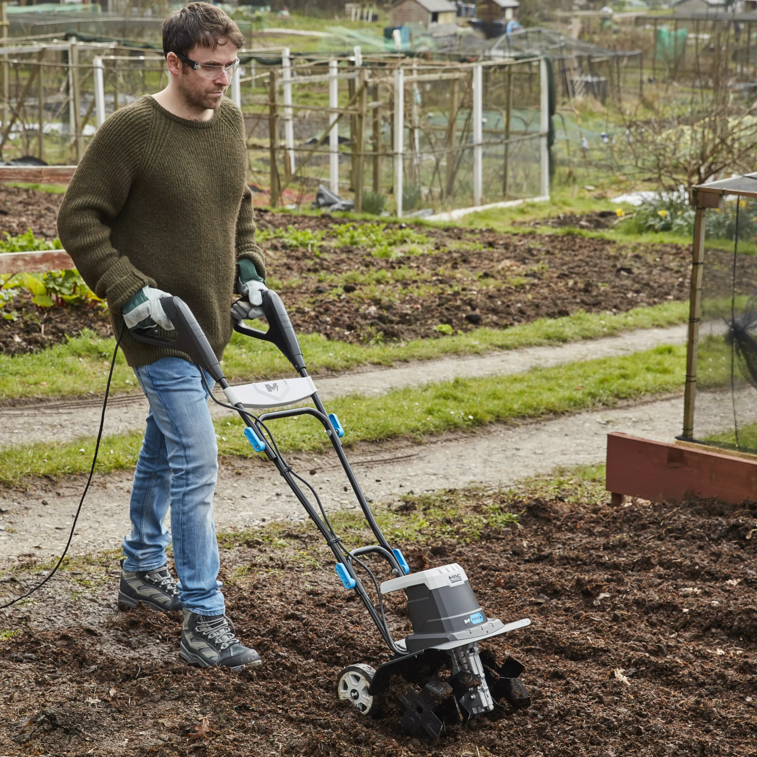 Mac Allister MTIP1400-2 1400W Corded Tiller - Image 7