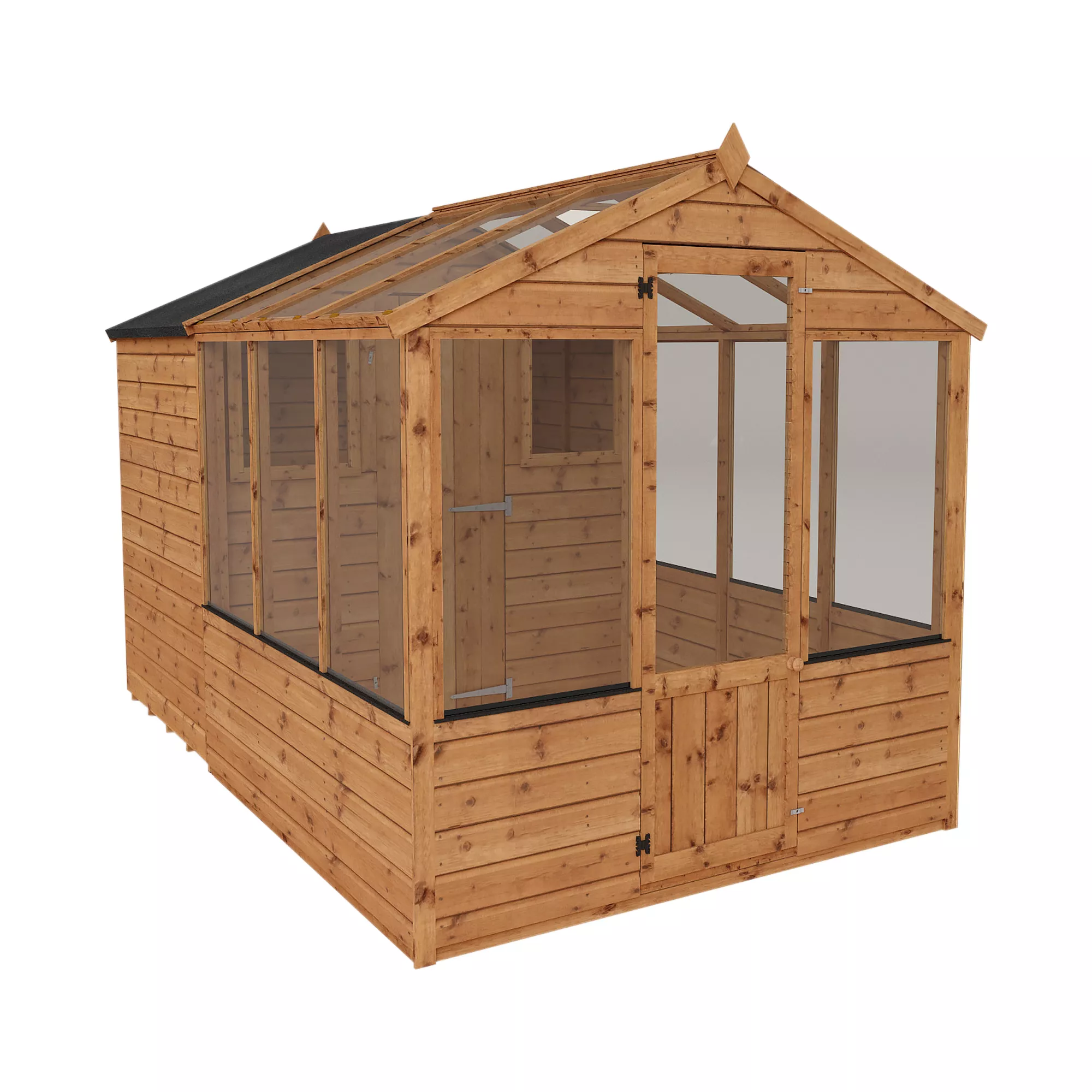 Mercia 10x6 Apex Greenhouse Combi Shed - Assembly Required 2 Mercia 10x6 Apex Greenhouse Combi Shed - Assembly Required - Image 2