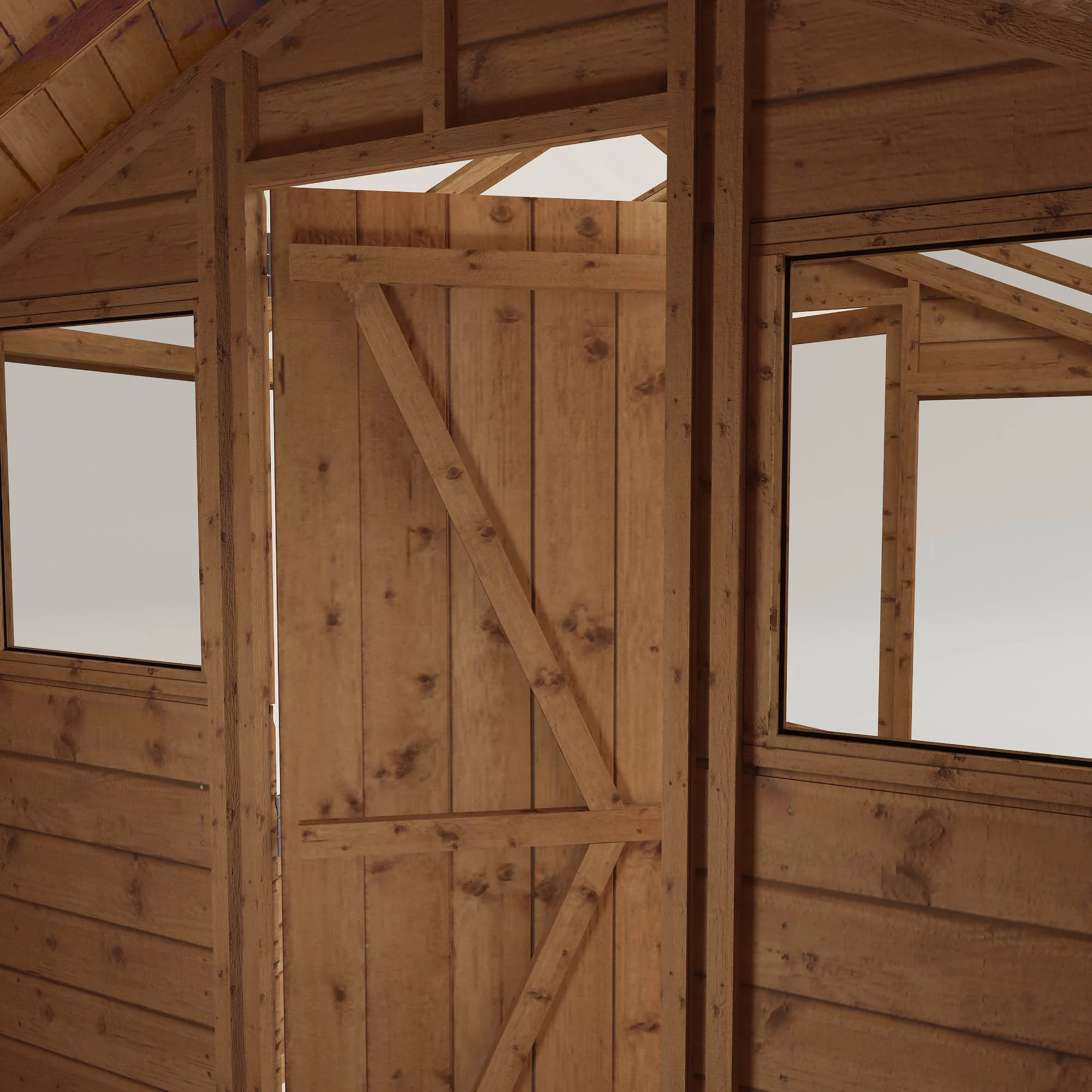 Mercia 10x6 Apex Greenhouse Combi Shed - Assembly Required 4 Mercia 10x6 Apex Greenhouse Combi Shed - Assembly Required - Image 4