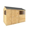 Mercia 10x6 Ft Reverse Apex Tongue & Groove Wooden 4 Windows Shed With Floor