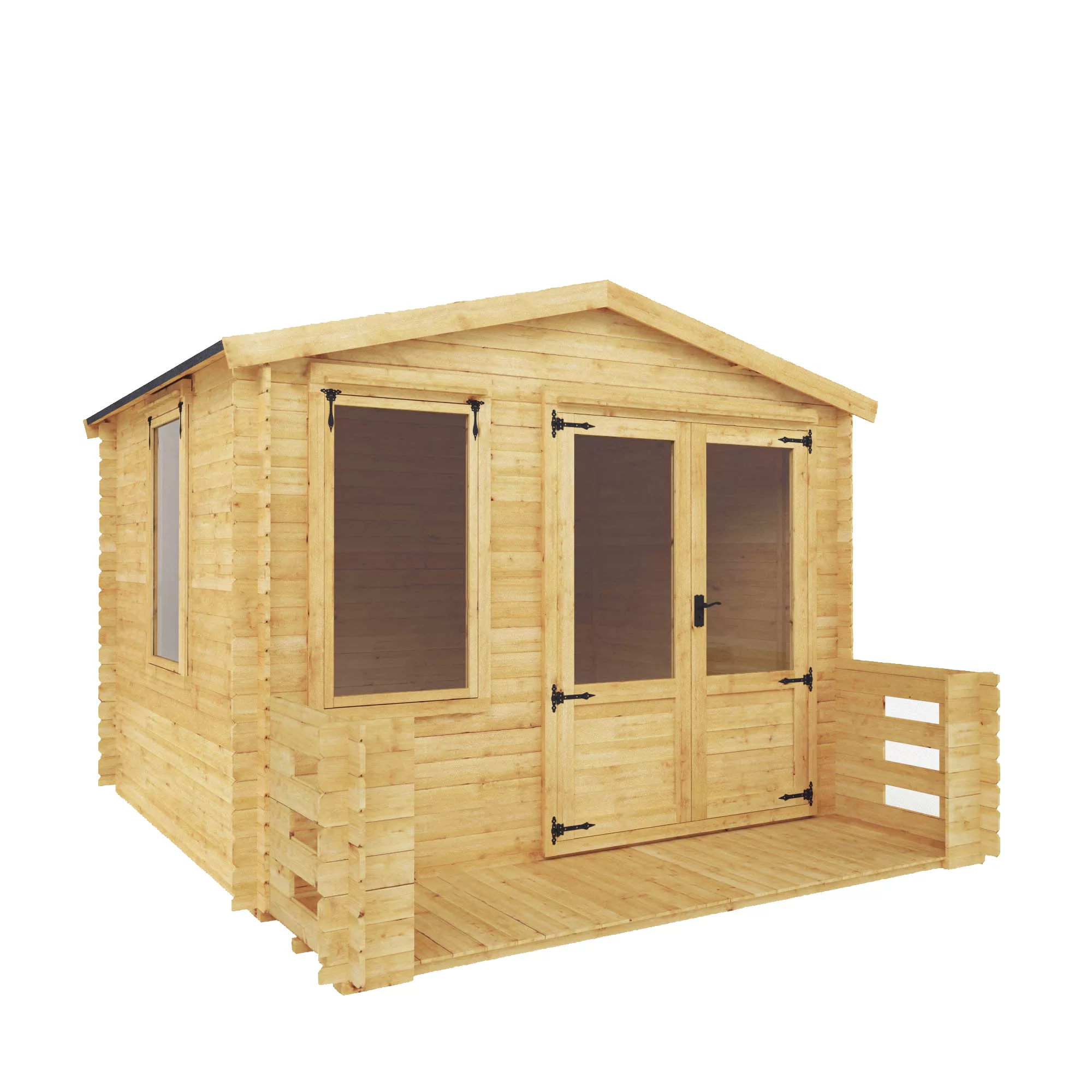 Mercia 11x12 Apex Tongue & Groove Cabin With Double Door 1 Mercia 11x12 Apex Tongue & Groove Cabin With Double Door