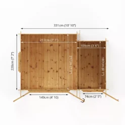 Mercia 11x8 Pent Tongue & Groove Cabin With Double Door 21 Mercia 11x8 Pent Tongue & Groove Cabin With Double Door -Hozelock Shop mercia 11x8 pent tongue groove cabin with double door5029442002460 02t bq