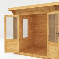 Mercia 11x8 Pent Tongue & Groove Cabin With Double Door 17 Mercia 11x8 Pent Tongue & Groove Cabin With Double Door -Hozelock Shop mercia 11x8 pent tongue groove cabin with double door5029442002460 39c bq