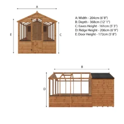Mercia 12x6 Apex Greenhouse Combi Shed - Assembly Required 14 Mercia 12x6 Apex Greenhouse Combi Shed - Assembly Required -Hozelock Shop mercia 12x6 apex greenhouse combi shed assembly required5029442091211 01i bq