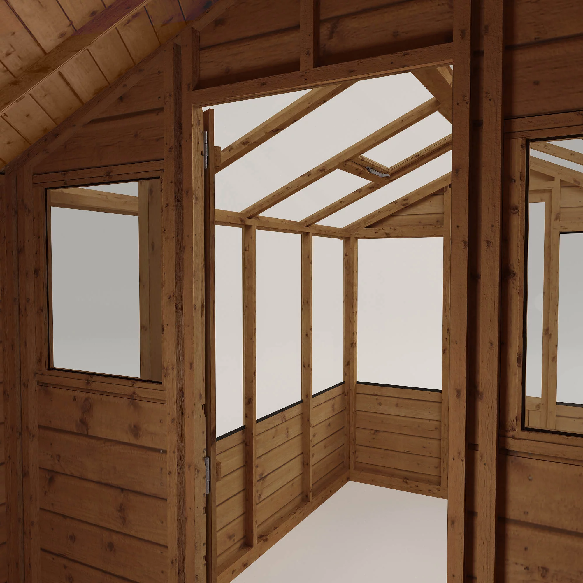 Mercia 12x6 Apex Greenhouse Combi Shed - Assembly Required 5 Mercia 12x6 Apex Greenhouse Combi Shed - Assembly Required - Image 5