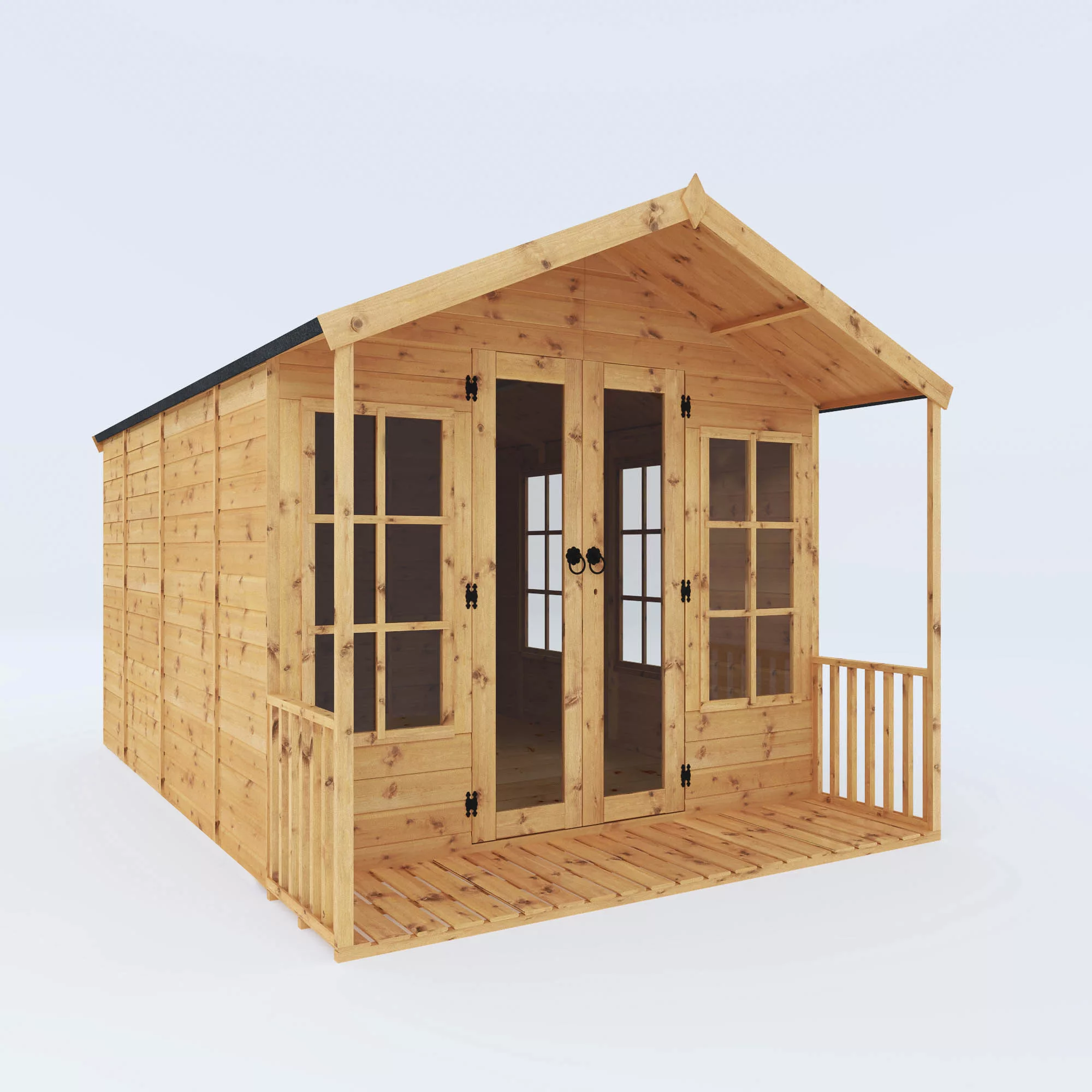 Mercia 12x8 Apex Shiplap Summer House With Double Door 1 Mercia 12x8 Apex Shiplap Summer House With Double Door