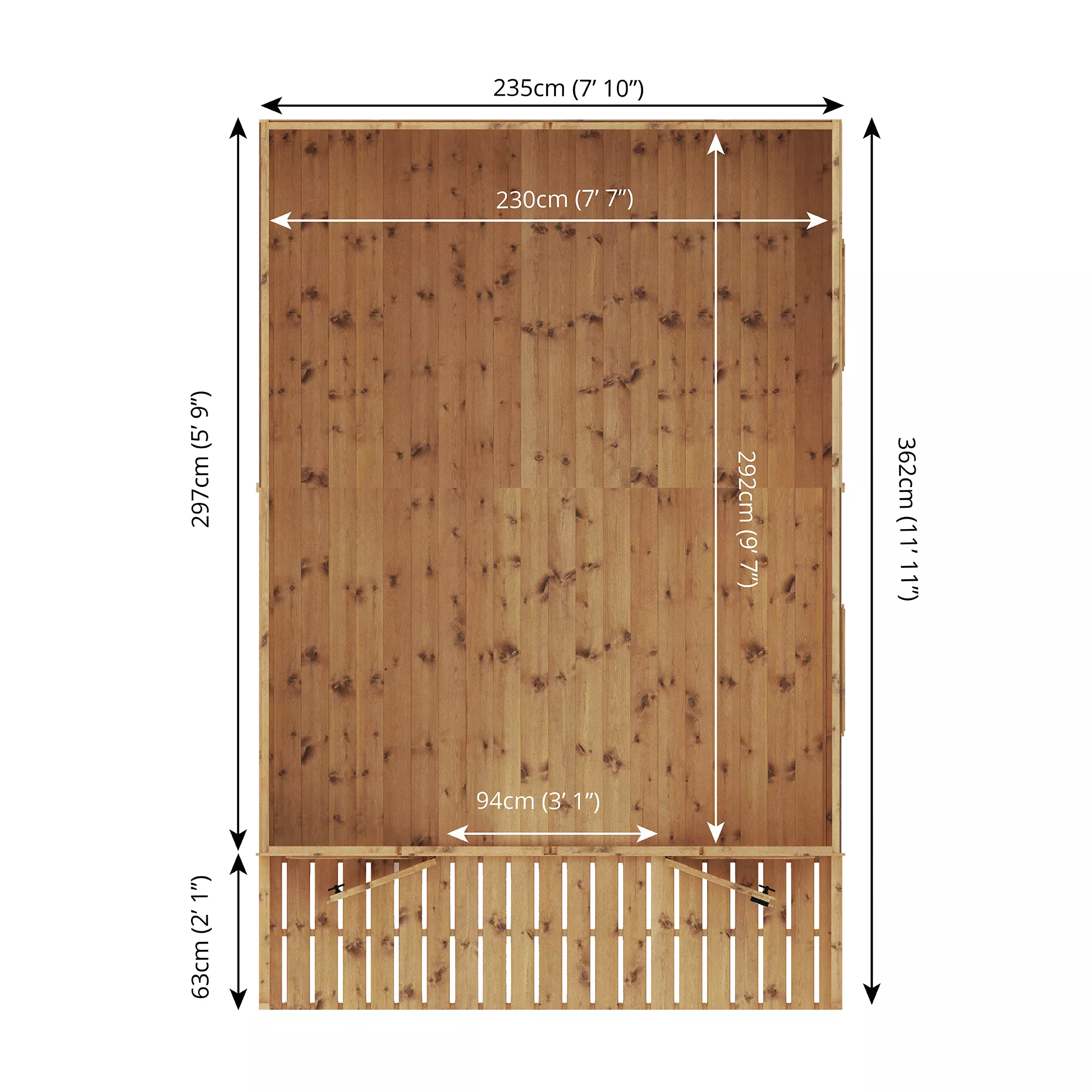 Mercia 12x8 Apex Shiplap Summer House With Double Door 5 Mercia 12x8 Apex Shiplap Summer House With Double Door - Image 5