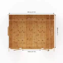 Mercia 13x10 Pent Tongue & Groove Cabin With Double Door 21 Mercia 13x10 Pent Tongue & Groove Cabin With Double Door -Hozelock Shop mercia 13x10 pent tongue groove cabin with double door5029442002453 02t bq