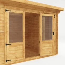 Mercia 13x10 Pent Tongue & Groove Cabin With Double Door 15 Mercia 13x10 Pent Tongue & Groove Cabin With Double Door -Hozelock Shop mercia 13x10 pent tongue groove cabin with double door5029442002453 39c bq