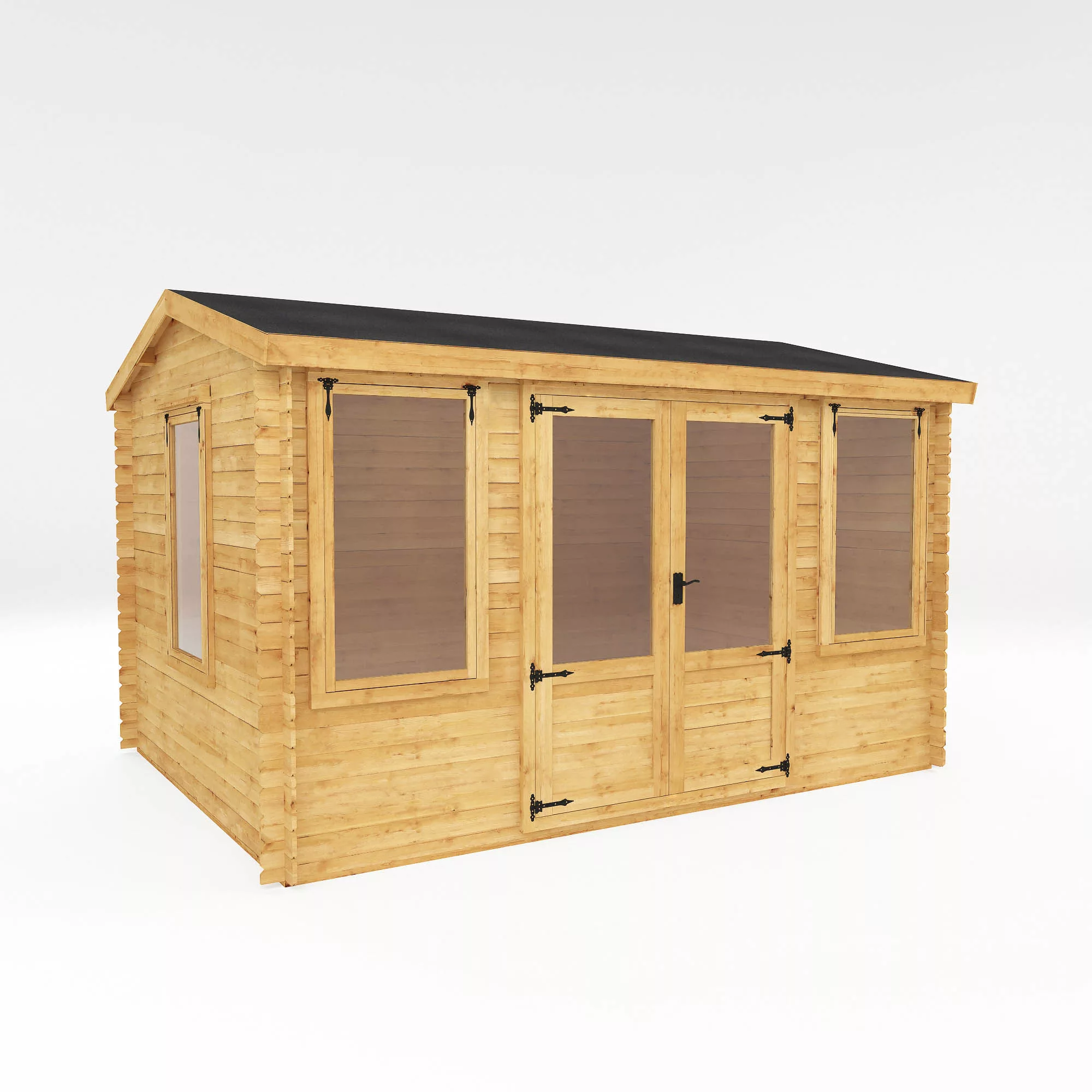Mercia 13x10 Reverse Apex Tongue & Groove Cabin With Double Door 3 Mercia 13x10 Reverse Apex Tongue & Groove Cabin With Double Door - Image 3
