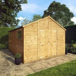 Mercia 14x10 Apex Shiplap Workshop With Double Door 20 Mercia 14x10 Apex Shiplap Workshop With Double Door -Hozelock Shop mercia 14x10 apex shiplap workshop with double door5029442006260 01i bq
