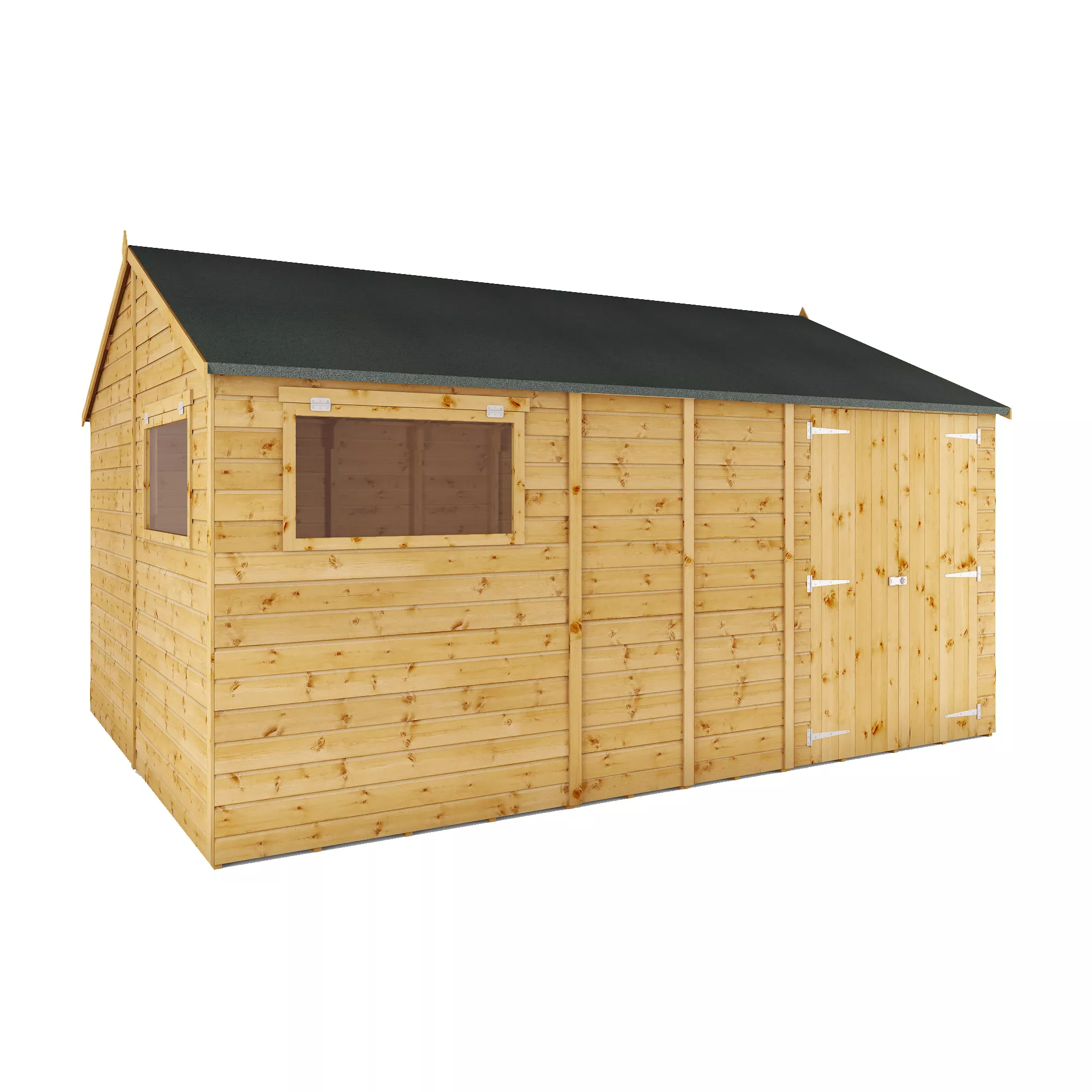 Mercia 14x10 Apex Shiplap Workshop With Double Door 2 Mercia 14x10 Apex Shiplap Workshop With Double Door - Image 2