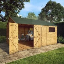 Mercia 14x10 Apex Shiplap Workshop With Double Door 21 Mercia 14x10 Apex Shiplap Workshop With Double Door -Hozelock Shop mercia 14x10 apex shiplap workshop with double door5029442006260 02i bq
