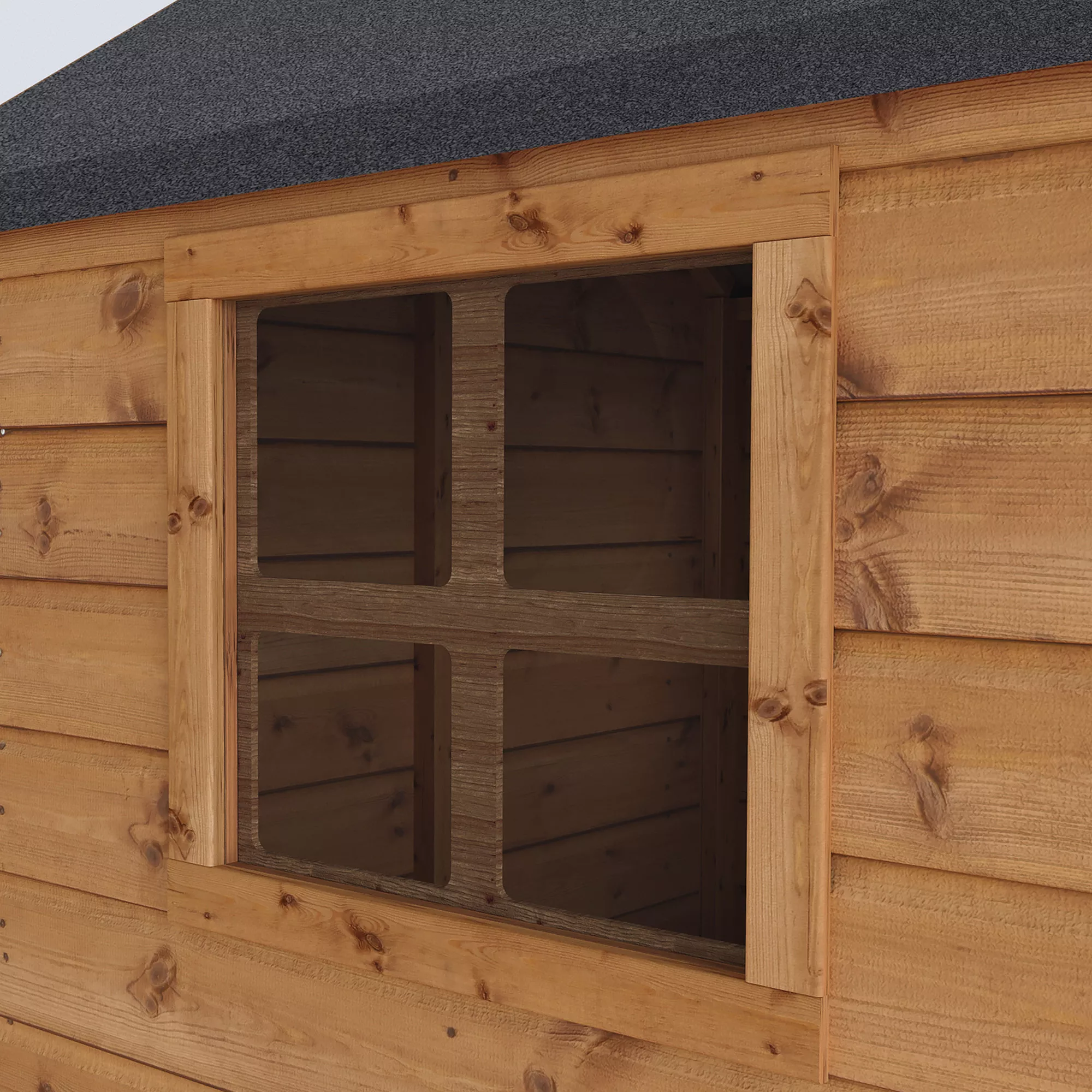 Mercia 5x6 Snug Apex Shiplap Tower Playhouse - Assembly Service Included 3 Mercia 5x6 Snug Apex Shiplap Tower Playhouse - Assembly Service Included - Image 3