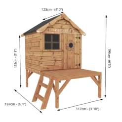 Mercia 5x6 Snug Apex Shiplap Tower Playhouse -Hozelock Shop mercia 5x6 snug apex shiplap tower playhouse5029442081236 01t bq