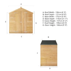 Mercia 6x4 Ft Apex Overlap Wooden 2 Door Shed With Floor -Hozelock Shop mercia 6x4 ft apex overlap wooden 2 door shed with floor5029442090993 01t