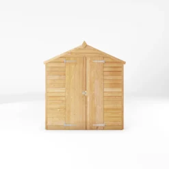 Mercia 6x4 Ft Apex Overlap Wooden 2 Door Shed With Floor -Hozelock Shop mercia 6x4 ft apex overlap wooden 2 door shed with floor5029442090993 02c