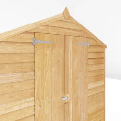Mercia 6x4 Ft Apex Overlap Wooden 2 Door Shed With Floor -Hozelock Shop mercia 6x4 ft apex overlap wooden 2 door shed with floor5029442090993 03c
