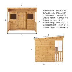 Mercia 6x5 Timber Playhouse Assembly Required -Hozelock Shop mercia 6x5 timber playhouse assembly required5029442089683 02t