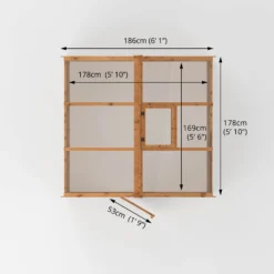 Mercia 6x6 Greenhouse With Flap Vent 12 Mercia 6x6 Greenhouse With Flap Vent -Hozelock Shop mercia 6x6 greenhouse with flap vent5029442087856 02i bq