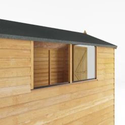 Mercia 7x5 Ft Apex Overlap Wooden Shed With Floor & 2 Windows -Hozelock Shop mercia 7x5 ft apex overlap wooden shed with floor 2 windows5029442075105 06c