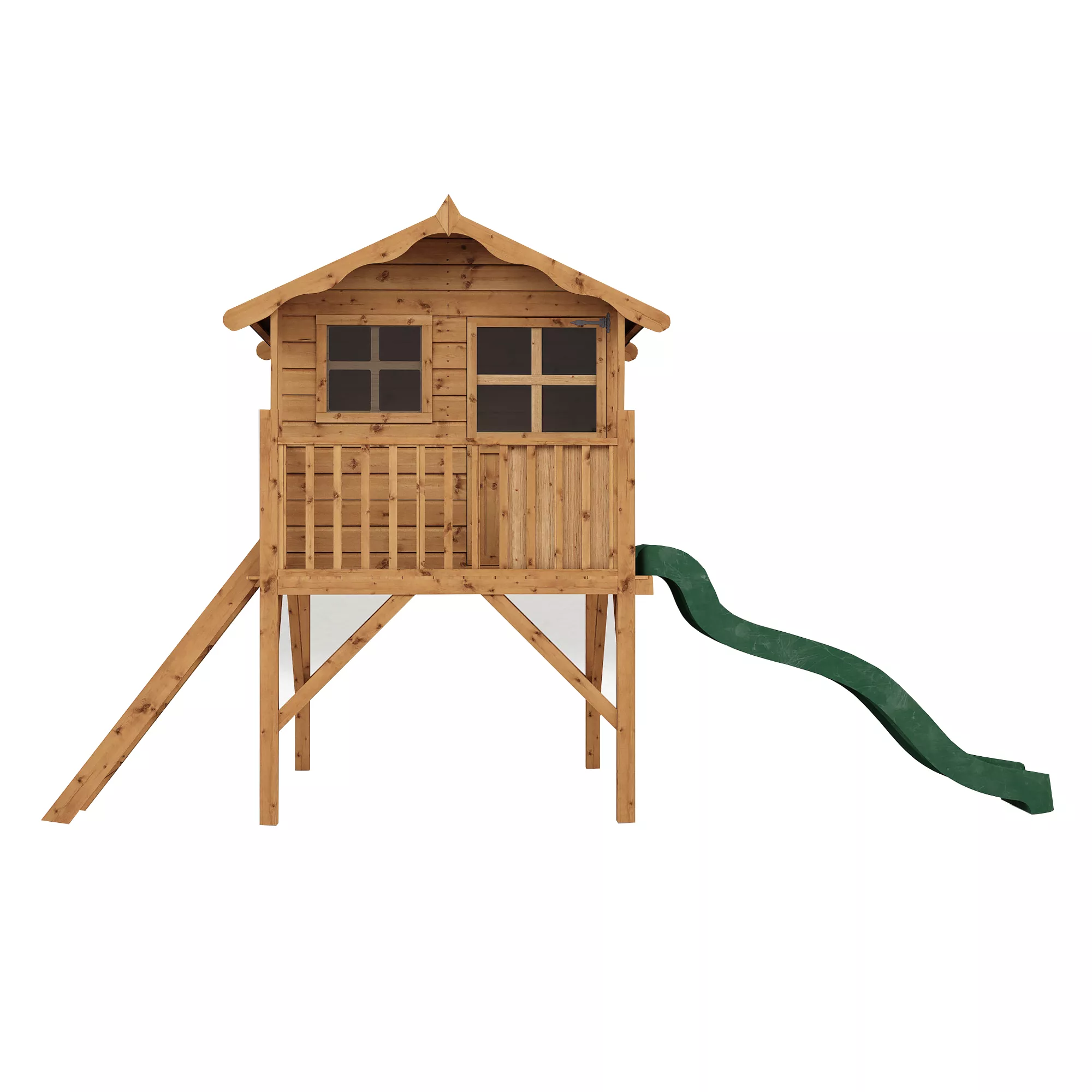 Mercia 7x5 Poppy European Softwood Tower Slide Playhouse Assembly Required 3 Mercia 7x5 Poppy European Softwood Tower Slide Playhouse Assembly Required - Image 3