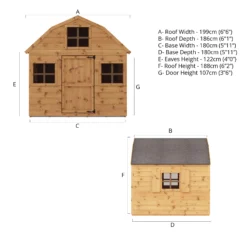 Mercia 7x6 Dutch Apex Tongue & Groove Playhouse - Assembly Service Included -Hozelock Shop mercia 7x6 dutch apex tongue groove playhouse assembly service included5029442002323 02t bq