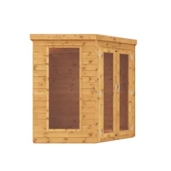Mercia 7x7 Pent Shiplap Summer House With Double Door -Hozelock Shop mercia 7x7 pent shiplap summer house with double door5029442076546 03c bq