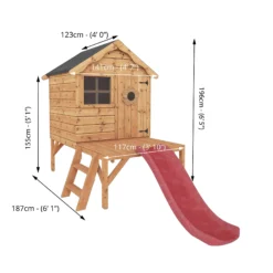 Mercia 8x10 Snug Apex Shiplap Tower Slide Playhouse -Hozelock Shop mercia 8x10 snug apex shiplap tower slide playhouse5029442080819 01t bq