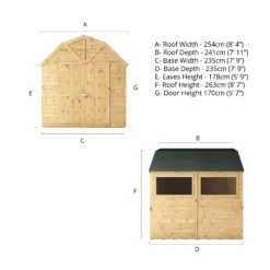 Mercia 8x8 Ft Barn Shiplap Wooden 2 Door Shed With Floor 18 Mercia 8x8 Ft Barn Shiplap Wooden 2 Door Shed With Floor -Hozelock Shop mercia 8x8 ft barn shiplap wooden 2 door shed with floor5029442009261 01t