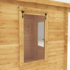 Mercia 8x8 Pent Tongue & Groove Cabin With Double Door -Hozelock Shop mercia 8x8 pent tongue groove cabin with double door5029442002439 37c bq