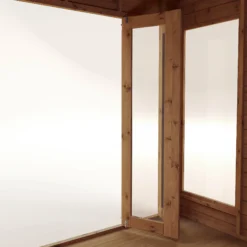Mercia 8x8 Reverse Apex Tongue & Groove Summer House With Bi-fold Door -Hozelock Shop mercia 8x8 reverse apex tongue groove summer house with bi fold door5029442089720 36c bq