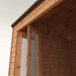 Mercia 8x8 Reverse Apex Tongue & Groove Summer House With Bi-fold Door -Hozelock Shop mercia 8x8 reverse apex tongue groove summer house with bi fold door5029442089720 37c bq