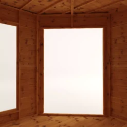 Mercia Corner 8x8 Ft Flat Shiplap Wooden Summer House With Double Door -Hozelock Shop mercia corner 8x8 ft flat shiplap wooden summer house with double door5029442076553 05c