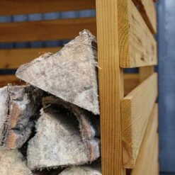 Mercia Double Wooden Log Store -Hozelock Shop mercia double wooden log store5029442012629 04c