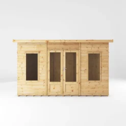 Mercia Helios 12x8 Ft Curved Shiplap Wooden Summer House With Double Door -Hozelock Shop mercia helios 12x8 ft curved shiplap wooden summer house with double door5029442007182 02c