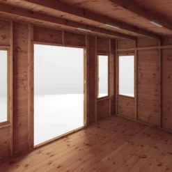 Mercia Helios 12x8 Ft Curved Shiplap Wooden Summer House With Double Door -Hozelock Shop mercia helios 12x8 ft curved shiplap wooden summer house with double door5029442007182 05c