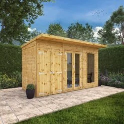 Mercia Maine 12x6 Ft Pent Shiplap Wooden Summer House With Double Door 17 Mercia Maine 12x6 Ft Pent Shiplap Wooden Summer House With Double Door -Hozelock Shop mercia maine 12x6 ft pent shiplap wooden summer house with double door5029442008905 01i