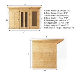 Mercia Maine 12x6 Ft Pent Shiplap Wooden Summer House With Double Door 18 Mercia Maine 12x6 Ft Pent Shiplap Wooden Summer House With Double Door -Hozelock Shop mercia maine 12x6 ft pent shiplap wooden summer house with double door5029442008905 01t